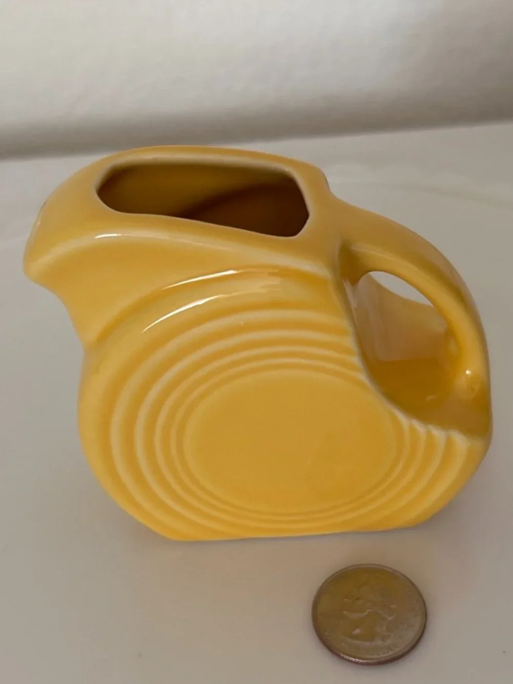 Fiesta Yellow Mini Disk Pitcher